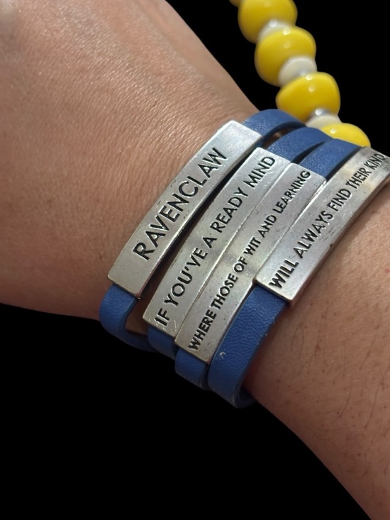 Jewelry - Blue Leather Wrap Bracelet - Bracelet